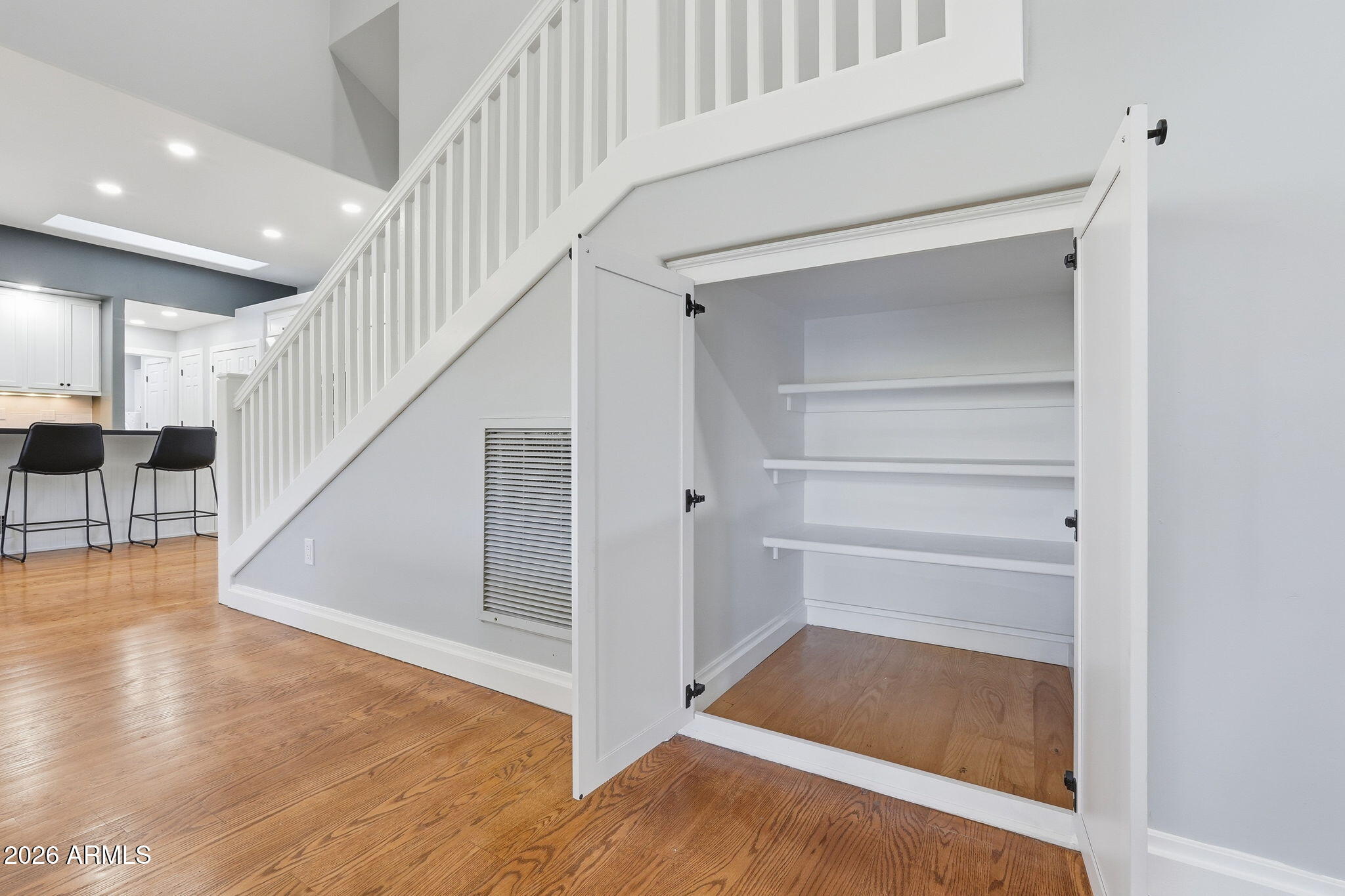 3441 Griffiths Spring Flagstaff, AZ 86005 - Photo 36 of 71 a view of entryway and hall with wooden floor