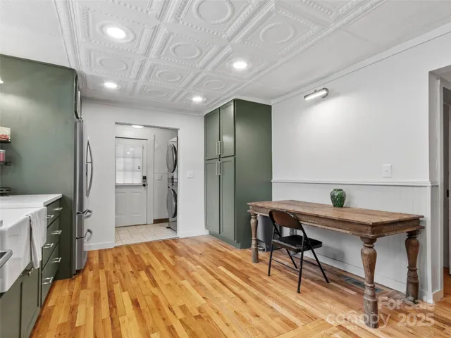 a kitchen with a sink and a window
