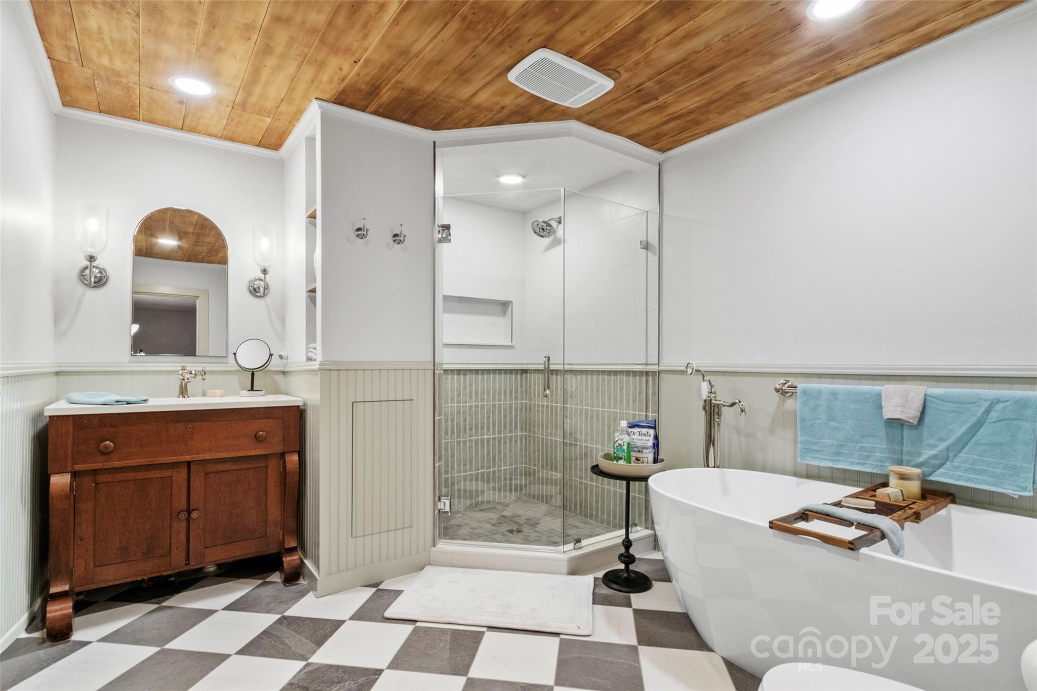 456 Windy Gap Road Mars Hill, NC 28754 - Photo 23 of 47 a bathroom with a sink a toilet and shower