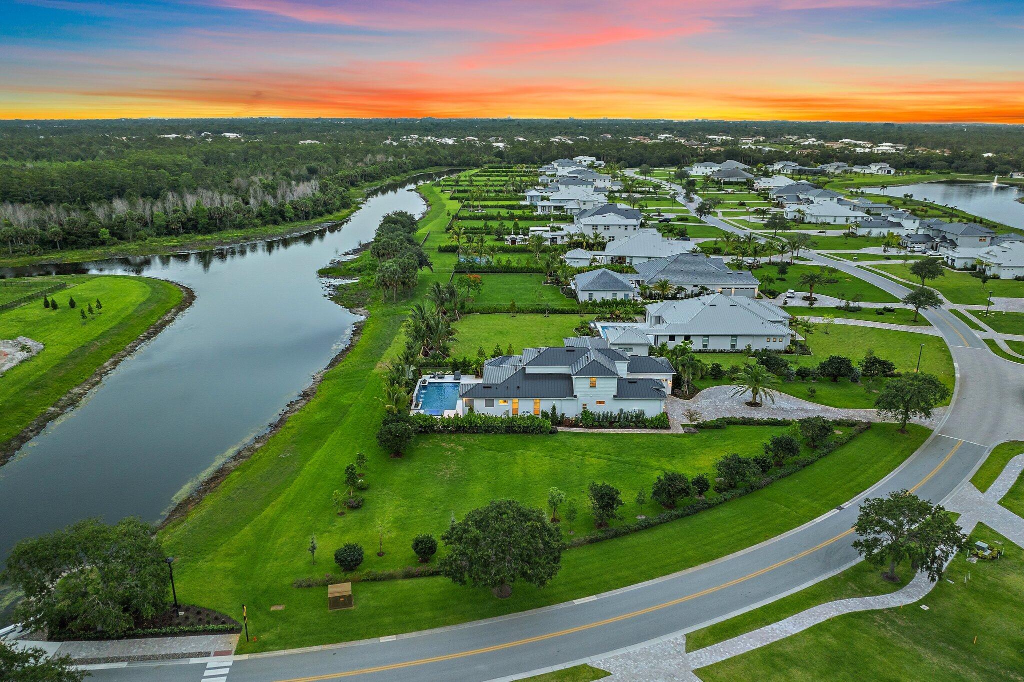 20049 Southeast Bridgewater Drive Jupiter, FL 33458 - Photo 31 of 77 Aerial of Side Yard