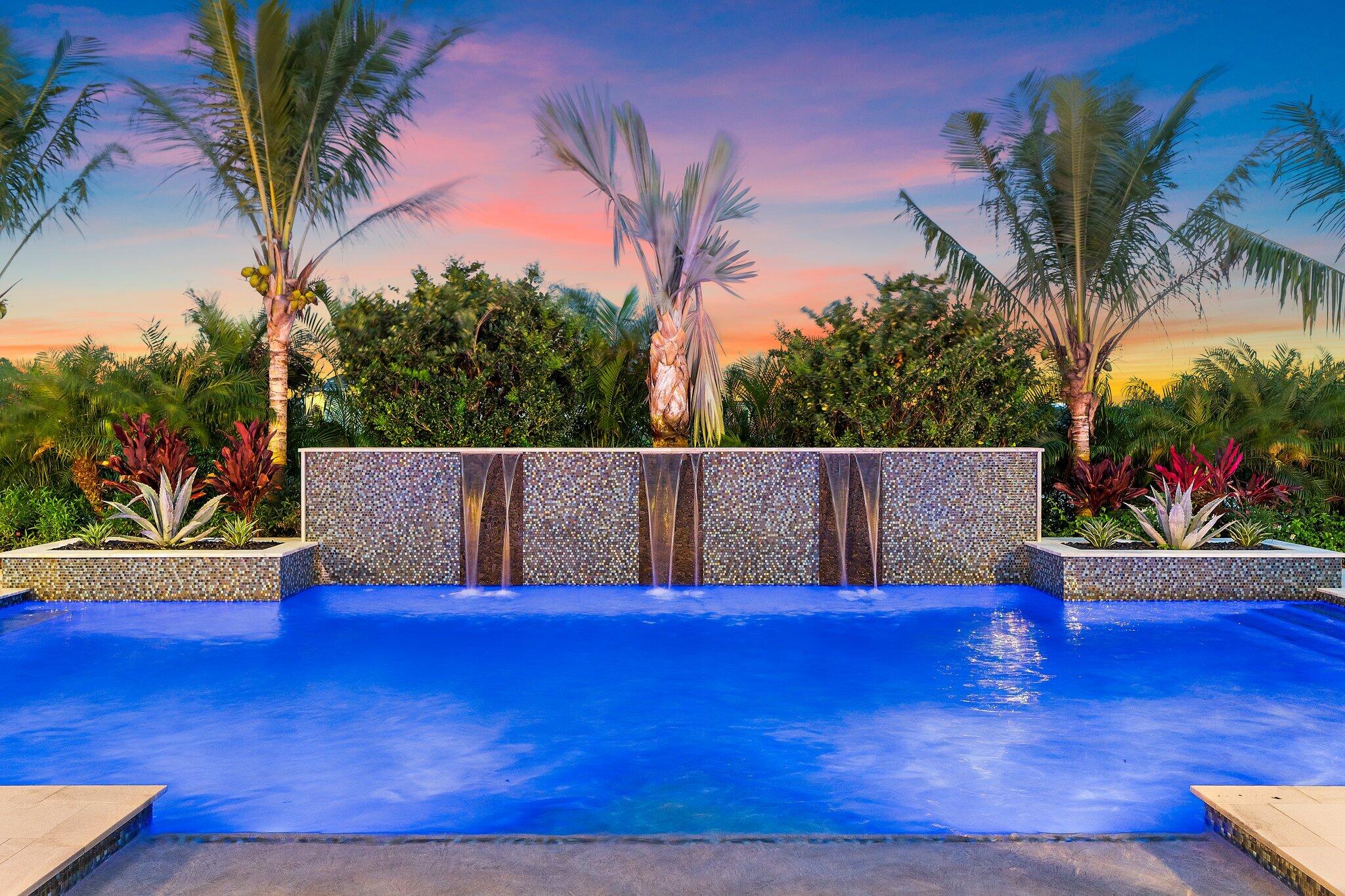 20049 Southeast Bridgewater Drive Jupiter, FL 33458 - Photo 39 of 77 Pool & Waterfall