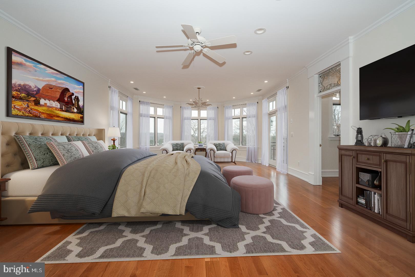 52 Mountain Laurel Lane Malvern, PA 19355 - Photo 23 of 58 a spacious bedroom with a bed and a flat screen tv