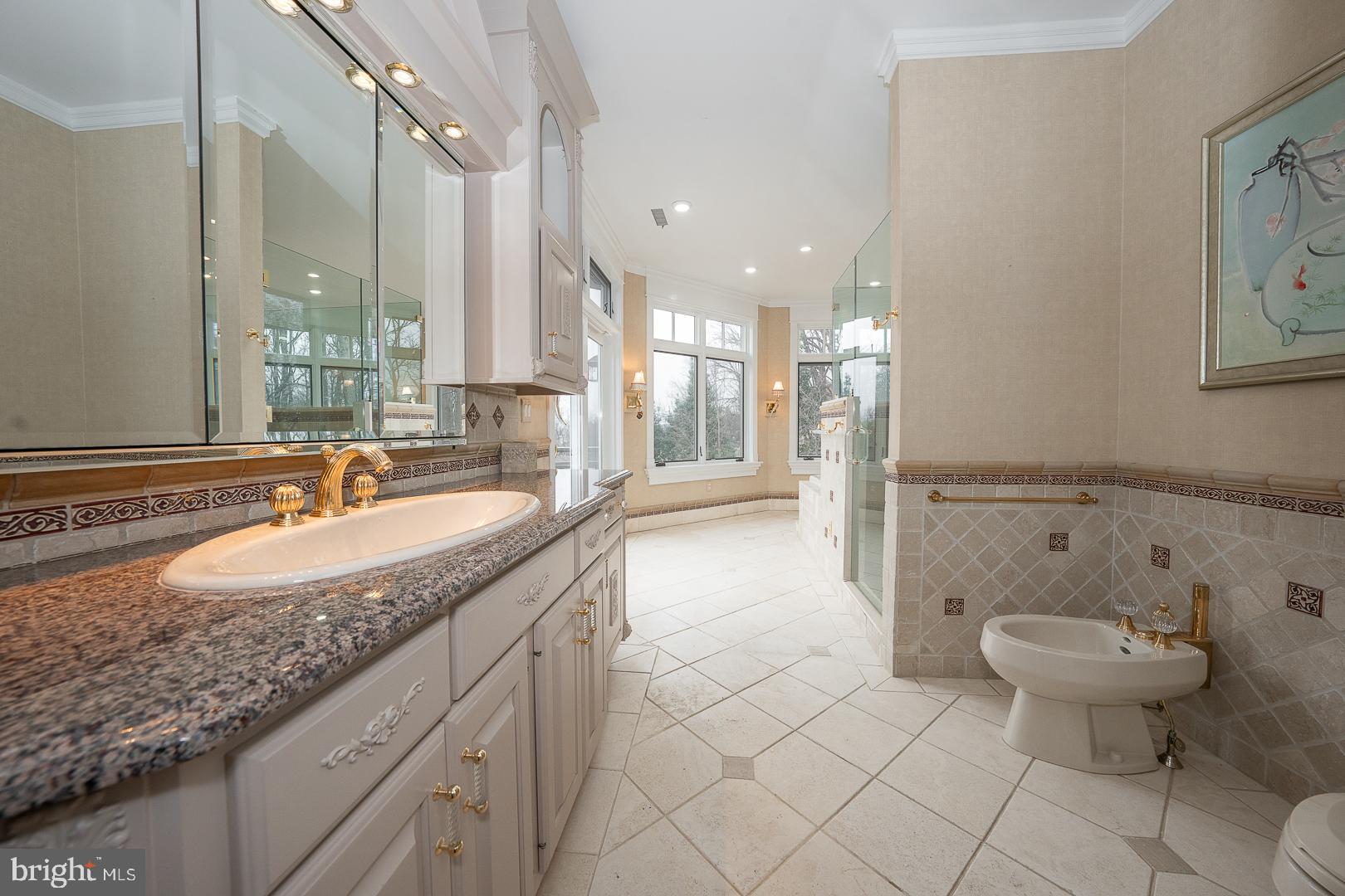 52 Mountain Laurel Lane Malvern, PA 19355 - Photo 26 of 58 a bathroom with a granite countertop sink and a toilet