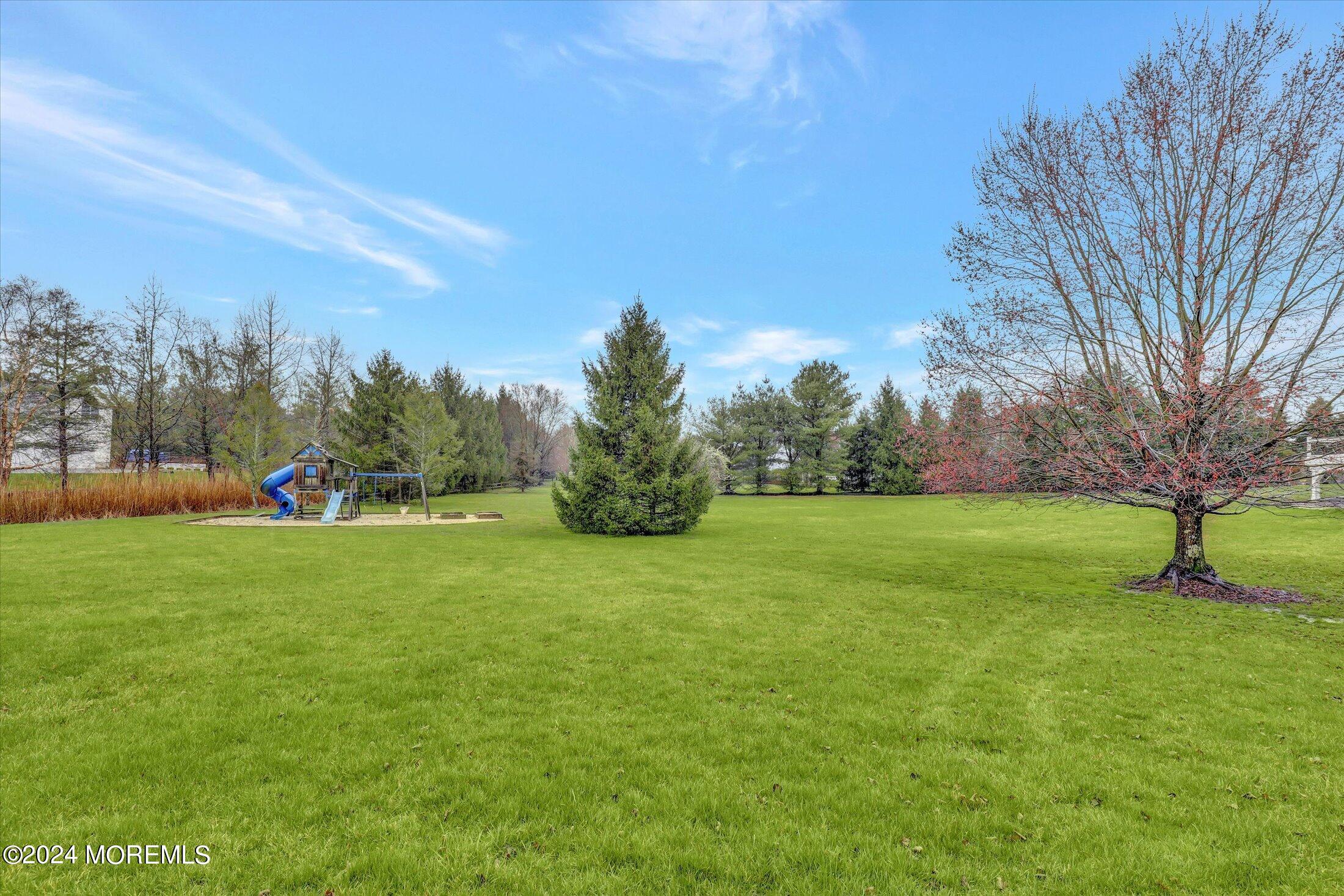 9 Shady Tree Lane Colts Neck, NJ 07722 - Photo 59 of 60 a big yard with lots of green space and trees