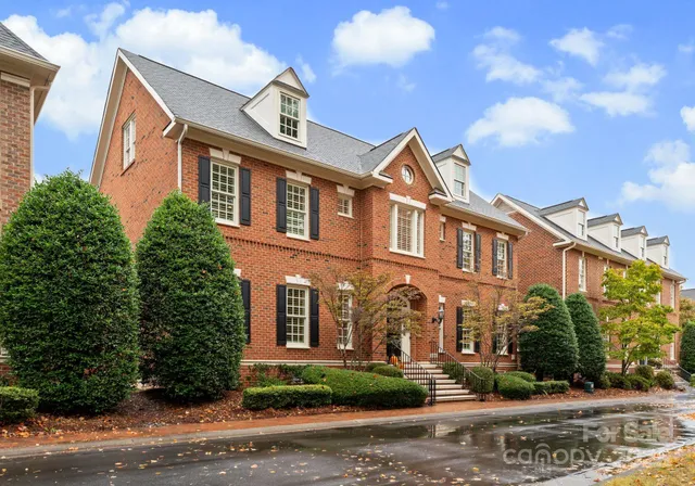 a front view of a building