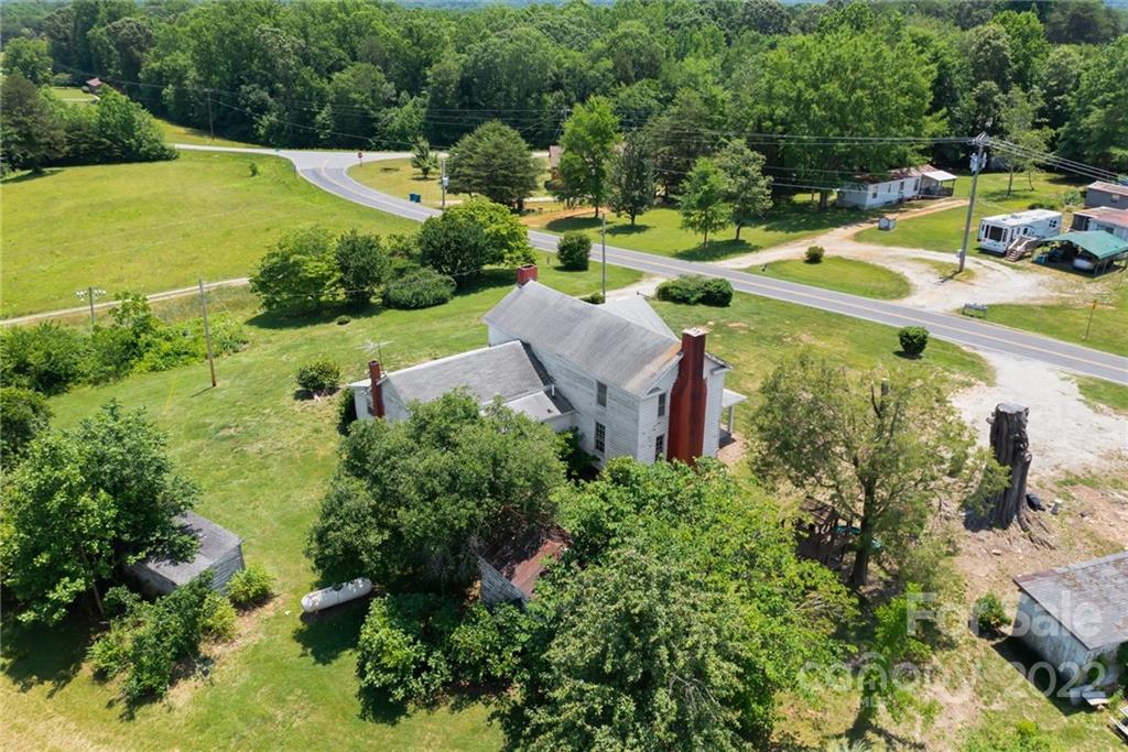 6700 Lineberger Road Sherrills Ford, NC 28673 - Photo 4 of 25 an aerial view of a house with swimming pool outdoor seating and yard