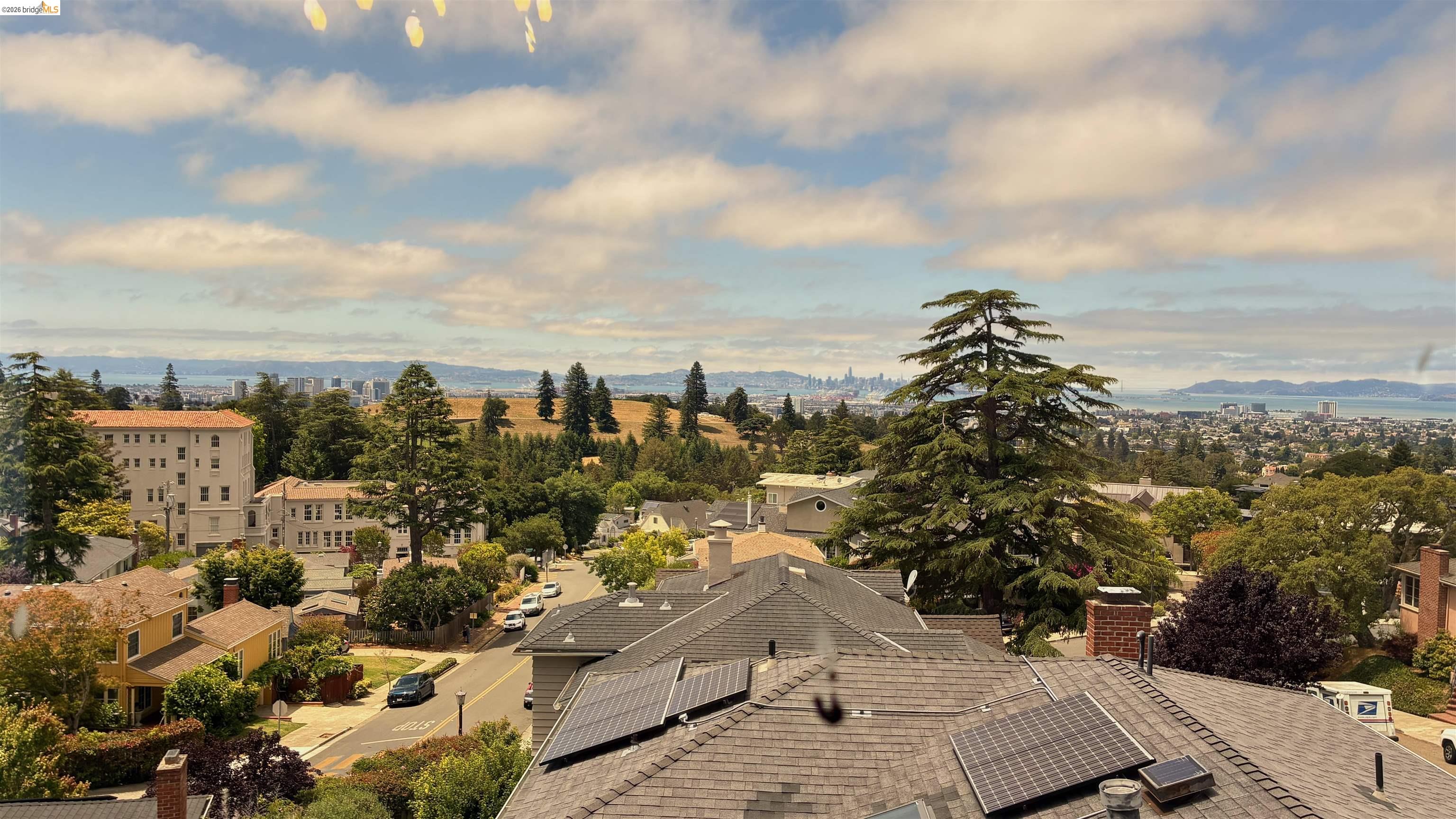 135 Alta Road Oakland, CA 94618 - Photo 17 of 42 Aerial view of a mountainous background
