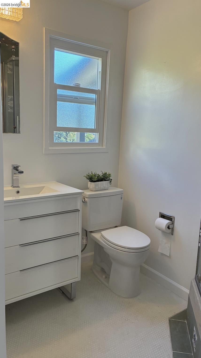 135 Alta Road Oakland, CA 94618 - Photo 37 of 42 Bathroom with vanity and an enclosed shower