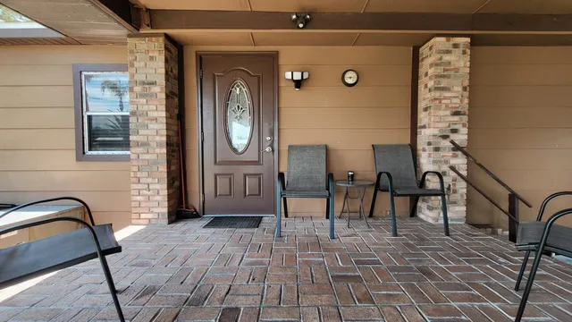 an outdoor space with boat