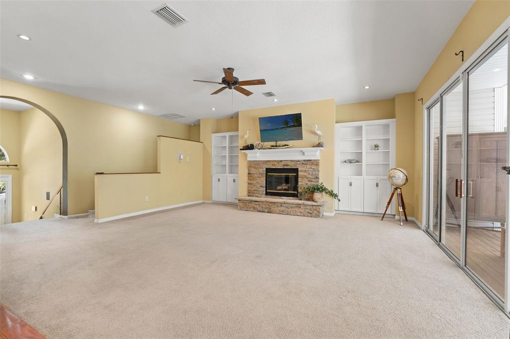 4270 Southeast 193rd Place Yankeetown, FL 34498 - Photo 13 of 42 a view of a livingroom with a fireplace