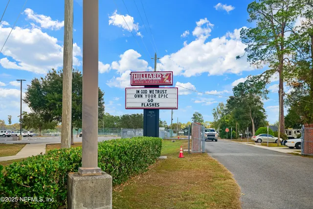 a view of a street with houses