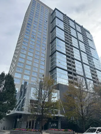 a front view of a building