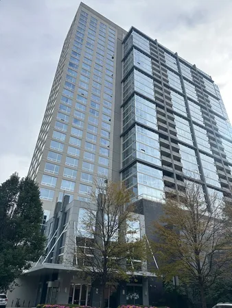 a front view of a building
