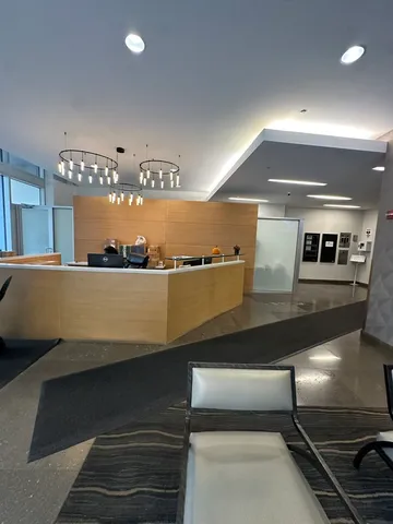 a view of a room with shelves