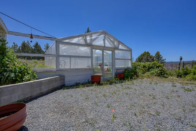 a view of a house with a yard and plants
