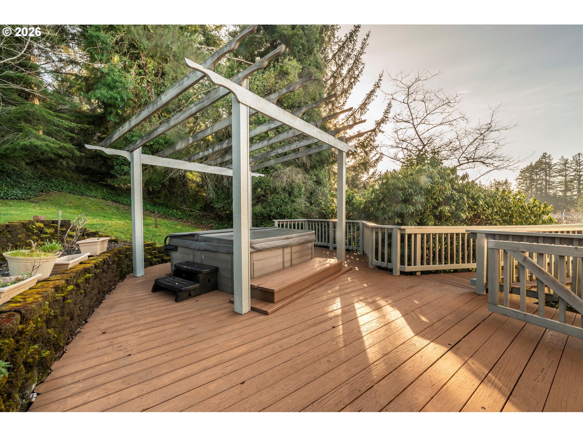 1376 D Street Coos Bay, OR 97420 - Photo 8 of 44 a view of deck with chairs and wooden floor