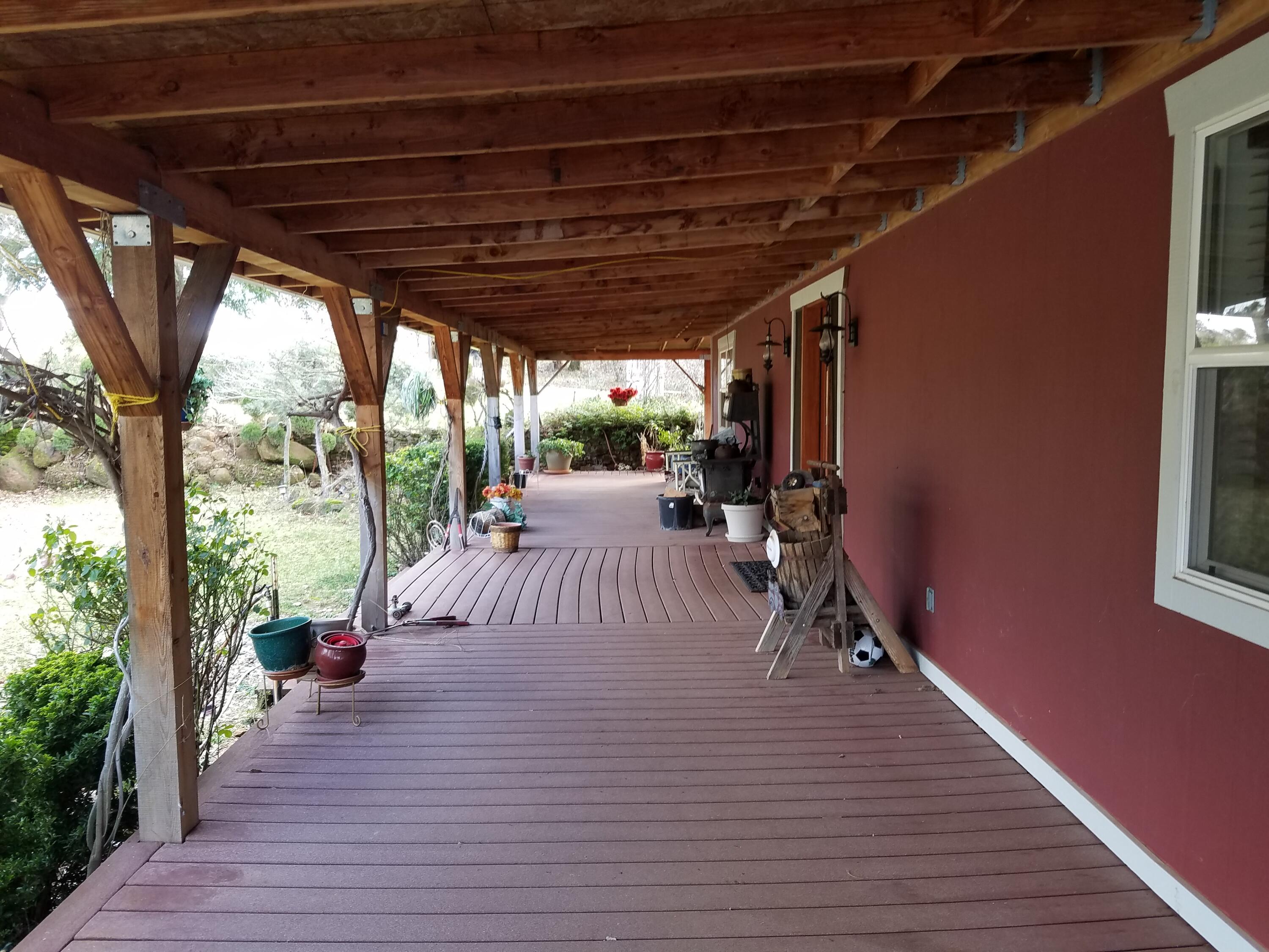 21775 Manton School Road Manton, CA 96059 - Photo 13 of 91 COVERED FRONT DECK