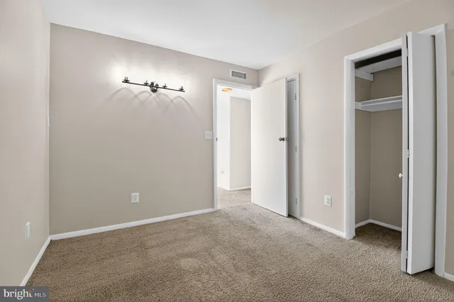 a view of an empty room