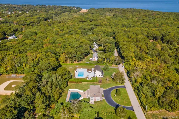 a view of a yard with an outdoor space