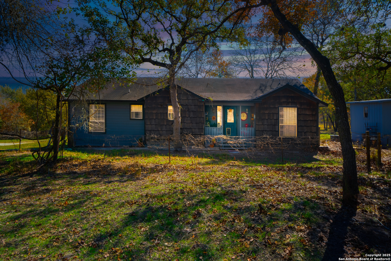 119 Post Oak Road La Vernia, TX 78121 - Photo 36 of 38 a front view of house with yard