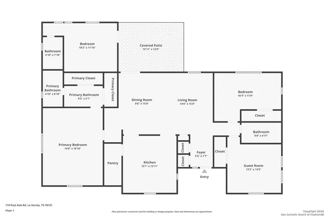$450,000 | 119 Post Oak Road, La Vernia, TX 78121