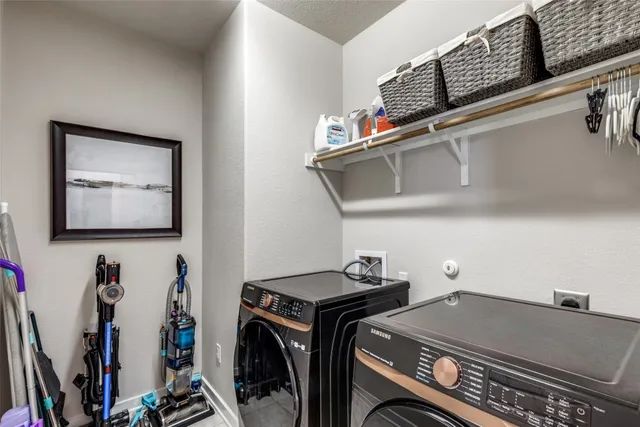 a room with storage and utility