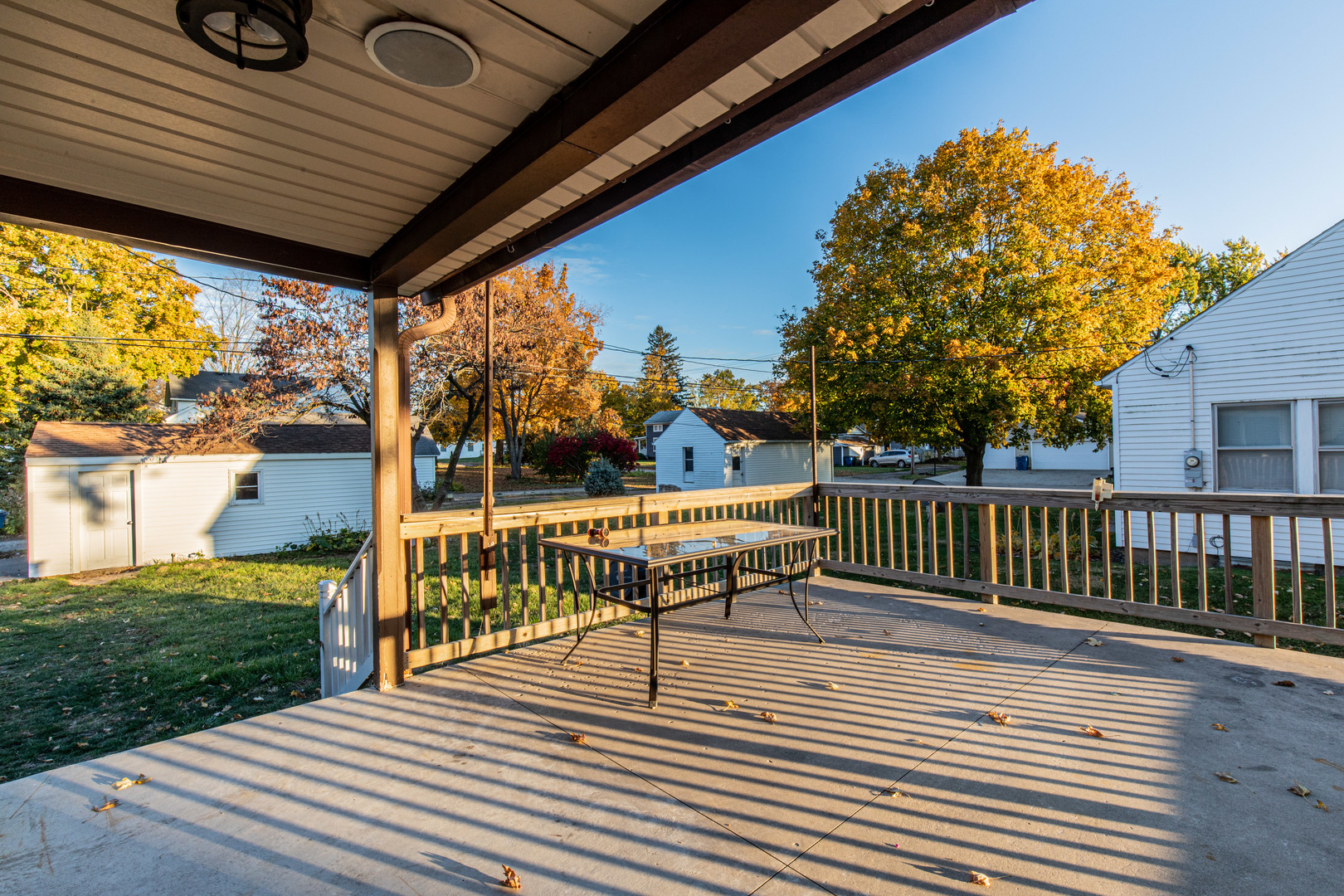 15 South Vernon Street Princeton, IL 61356 - Photo 26 of 28 a view of balcony with wooden floor and seating space