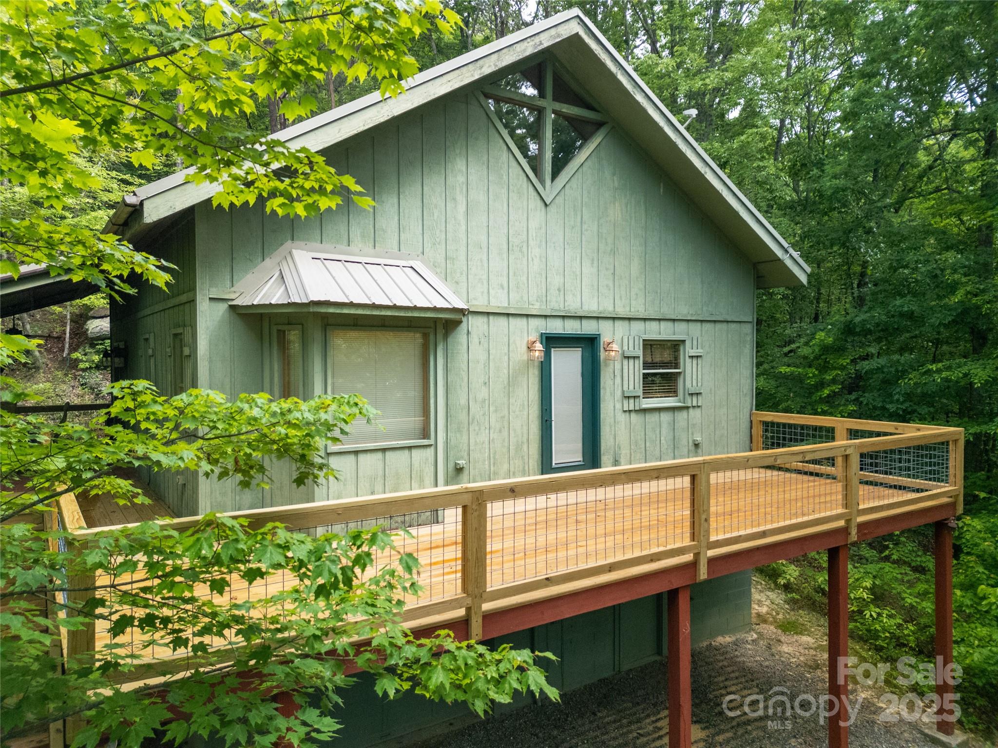 261 Franks Cove Road Brevard, NC 28712 - Photo 31 of 34 a view of a house with a yard plants and large trees