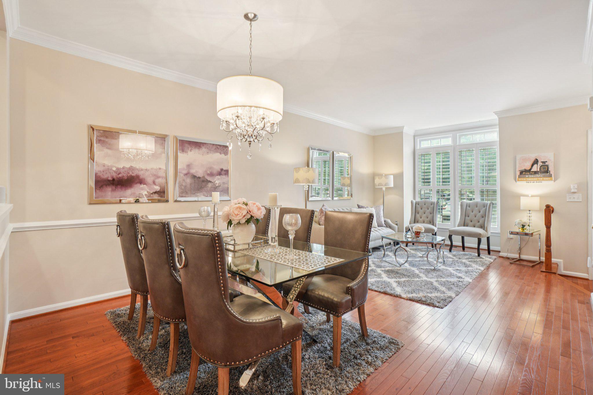 11742 Valley Ridge Circle Fairfax, VA 22033 - Photo 5 of 34 a view of a dining room with furniture window and wooden floor