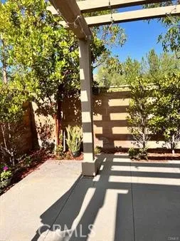 a view of outdoor space with seating area