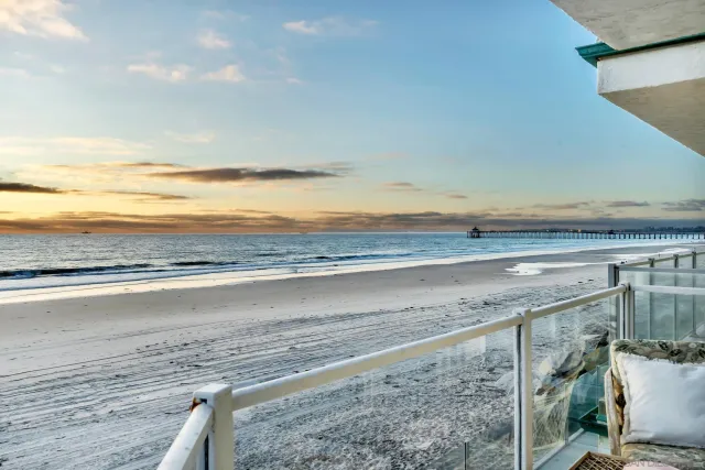 a view of beach and ocean