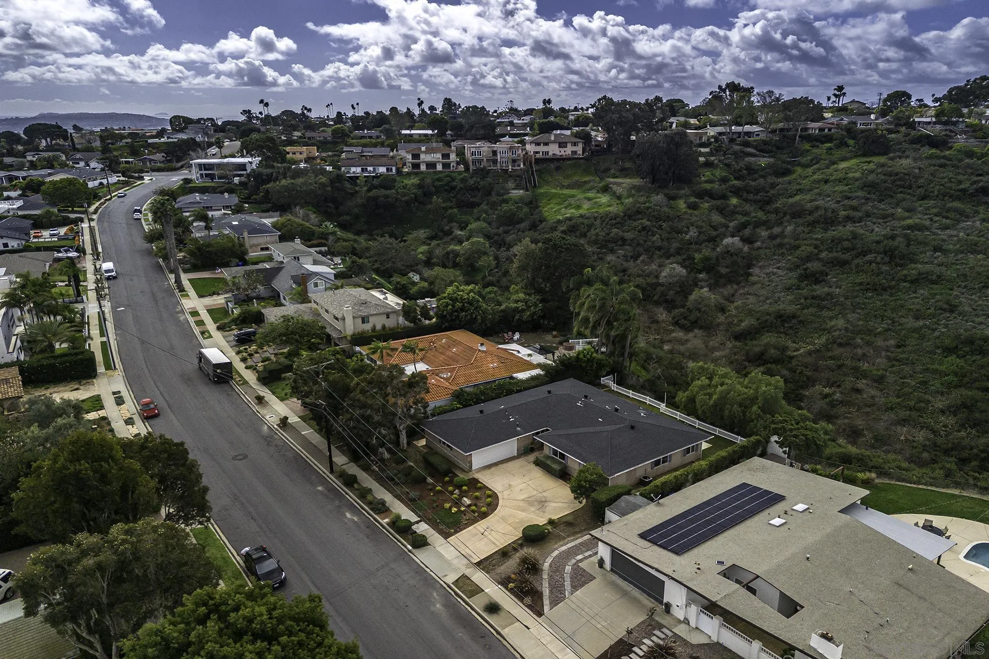 2826 Palomino Circle La Jolla, CA 92037 - Photo 31 of 34 an aerial view of a house with a yard