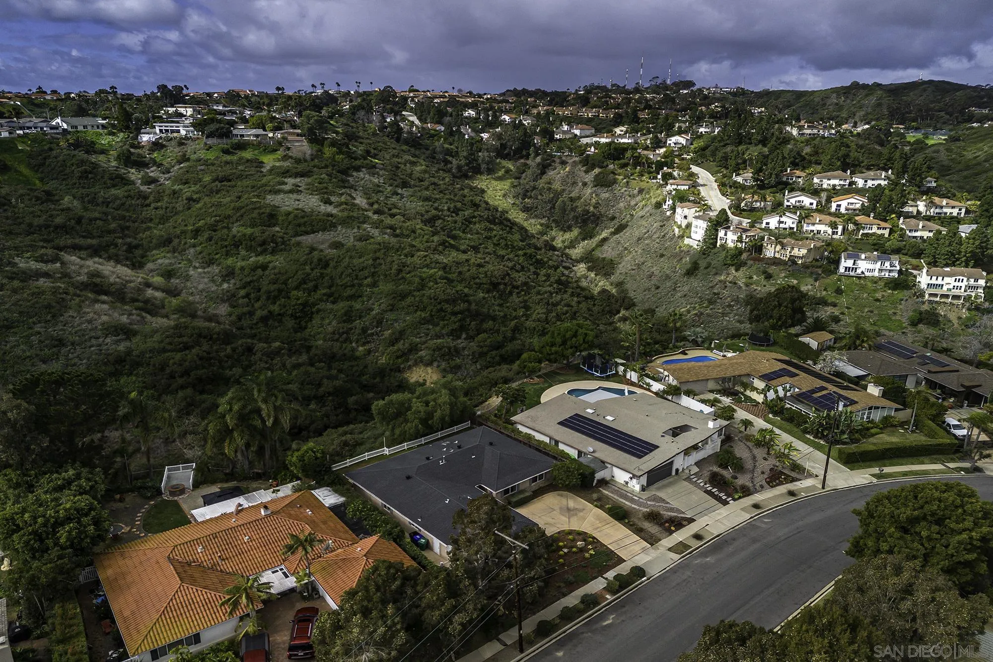 2826 Palomino Circle La Jolla, CA 92037 - Photo 33 of 34 an aerial view of residential house with outdoor space