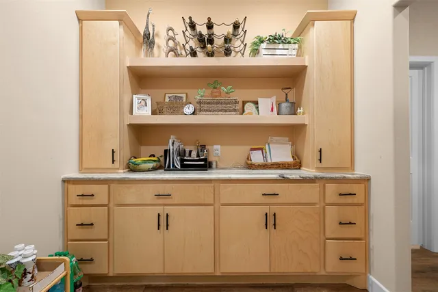 a close view of closet