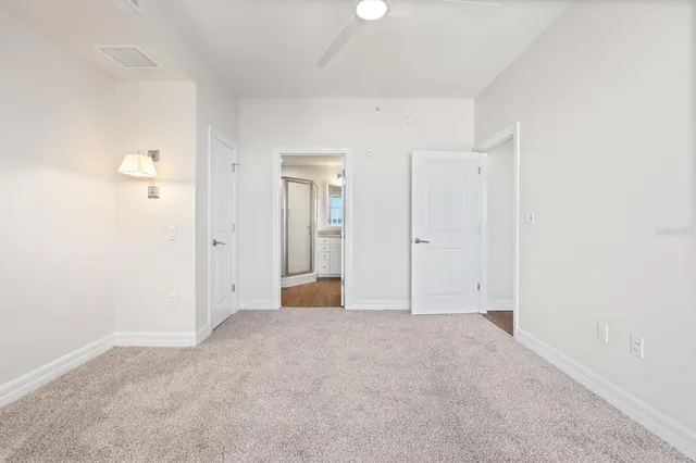 a view of an empty room