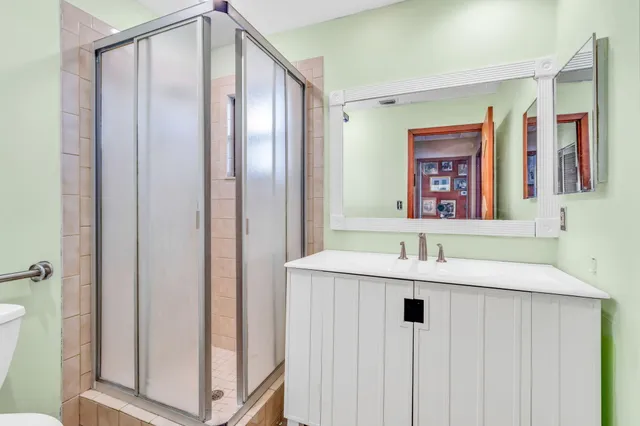 a workspace with furniture window and wooden floor