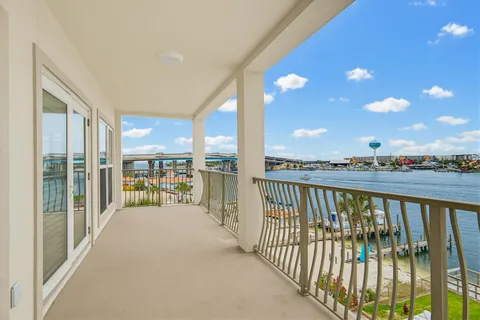 a view of a balcony
