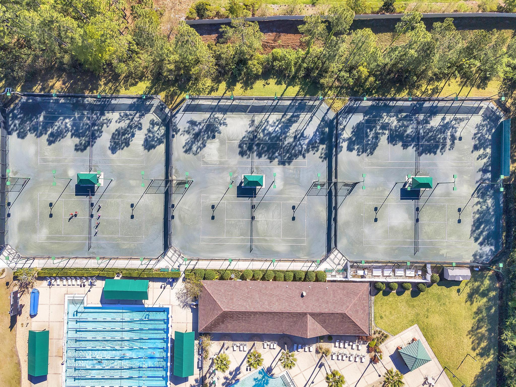 724 Ginger Mill Drive St. Johns, FL 32259 - Photo 39 of 54 an aerial view of a house with a swimming pool
