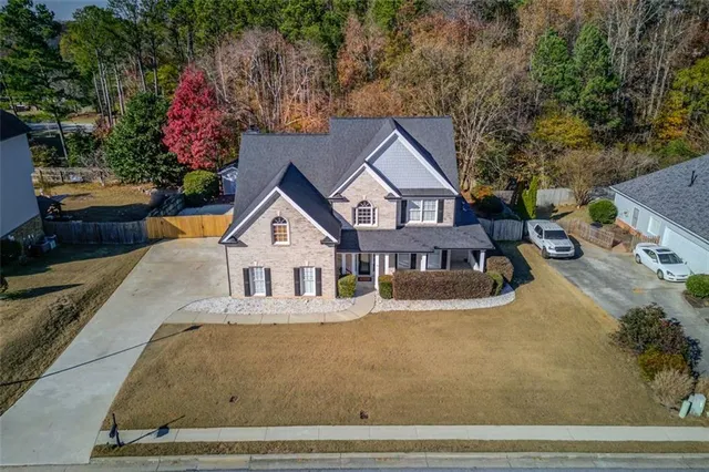 front view of house with a yard