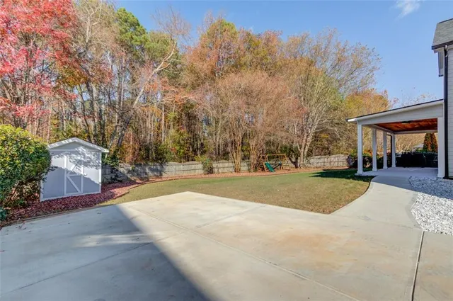 a view of street with houses