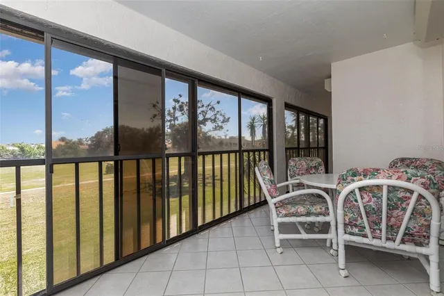 a view of a chairs in a room