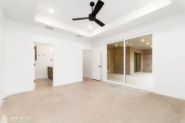 a view of an empty room