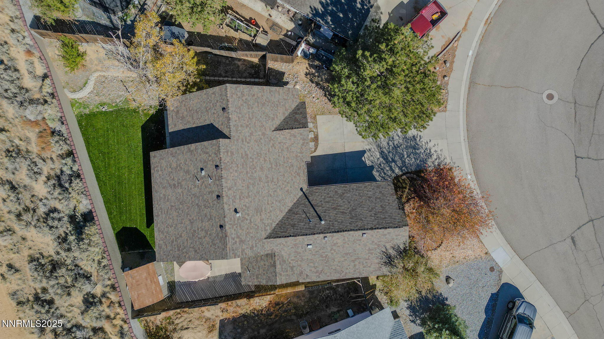 3574 Haystack Drive Carson City, NV 89705 - Photo 32 of 39 an aerial view of a house with a yard