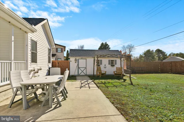 a view of a porch with furniture