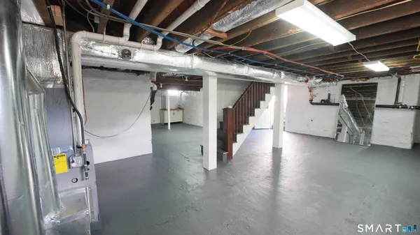 a view of a storage room