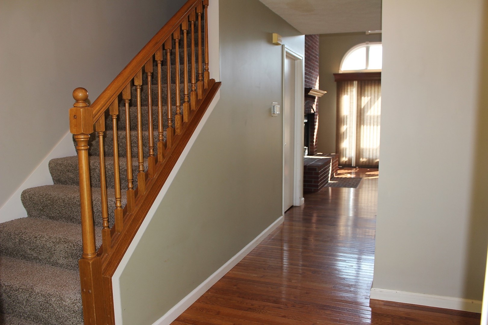 13382 Hickory Grove Road Waynesville, IL 61778 - Photo 13 of 51 a view of entryway and hall with wooden floor