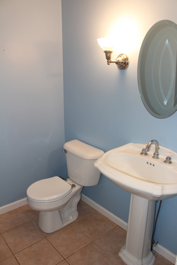 13382 Hickory Grove Road Waynesville, IL 61778 - Photo 14 of 51 a bathroom with a sink a toilet and a mirror