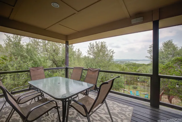 a view of a city from a balcony