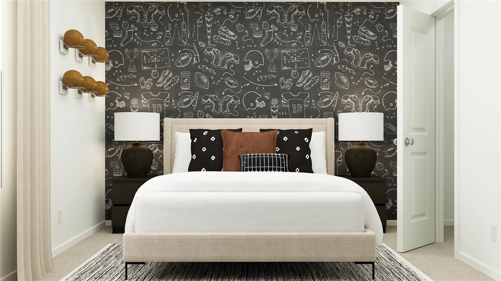 241 Boxberry Way Princeton, TX 75407 - Photo 4 of 21 a bedroom with a bed and wooden floor