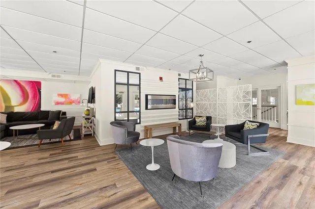 a view of a chairs and table in patio